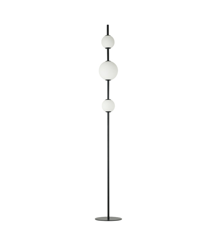 Tetovo Glass Floor Lamp Black Matt LED 3000K-1