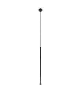 Trikala Slim Pendant Ceiling Light Black Matt LED 3000K-1