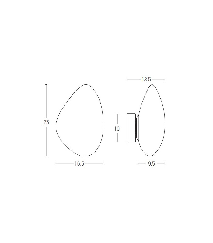 Thebes 25cm Integrated Led Wall Lamp White LED 3000K 5W-4