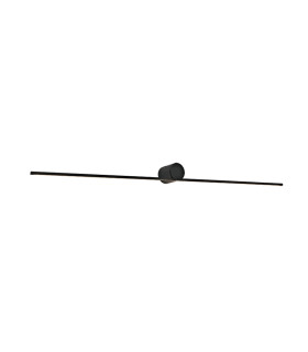 Tripoli 60cm Integrated Led Wall Lamp Sandy Black LED 3000K IP44 9W-1