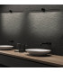 Tripoli 60cm Integrated Led Wall Lamp Sandy Black LED 3000K IP44 9W-2