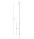 Trikala Slim Pendant Ceiling Light Brass - Black Matt LED 3000K-4
