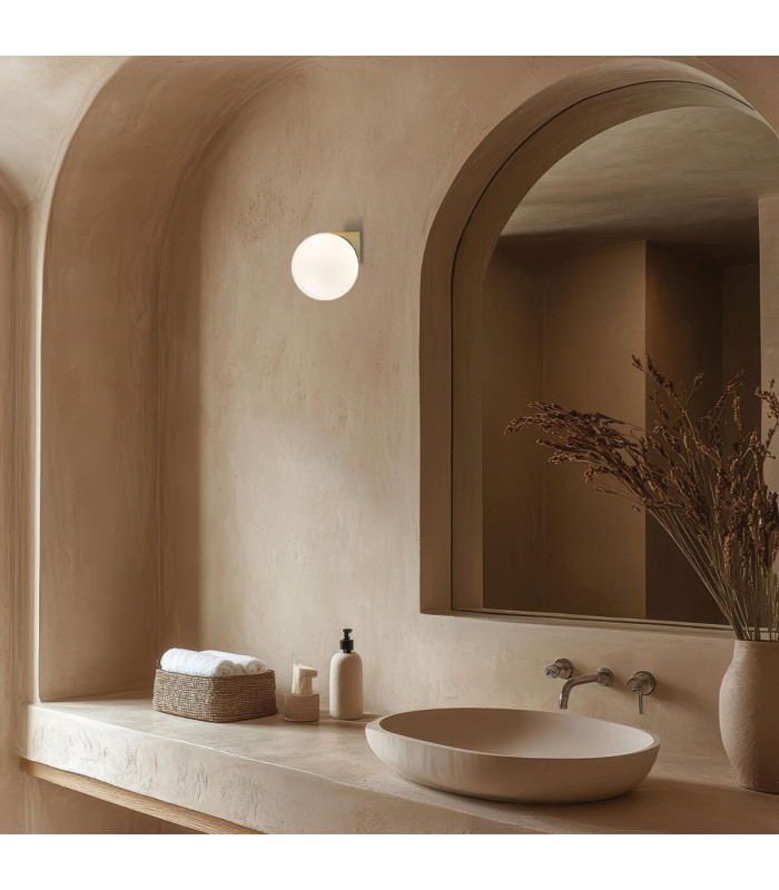 Tymbou Bathroom Wall Lamp Brushed Brass 1xG9 LED IP44-2