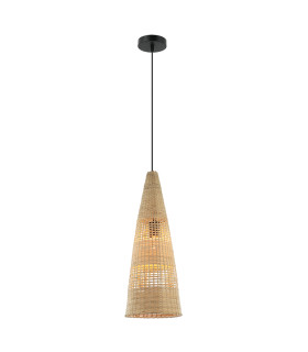 Patras Dome Pendant Ceiling Light Natural 1xE27-1