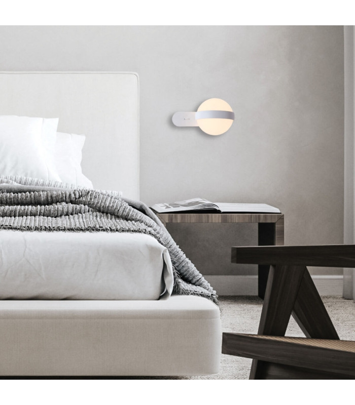 Vinica Globe Wall Lights White Matt LED 3000K-2