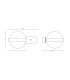 Vinica Globe Wall Lights White Matt LED 3000K-3