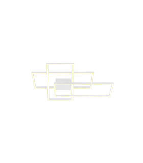 Kalo 90cm Integrated Led Semi Flush Ceiling Light Sandy White LED 3000K Dimmable-1