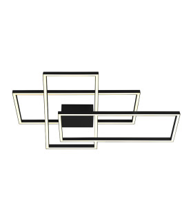 Kalo 90cm Integrated Led Semi Flush Ceiling Light Sandy Black LED 3000K Dimmable-1