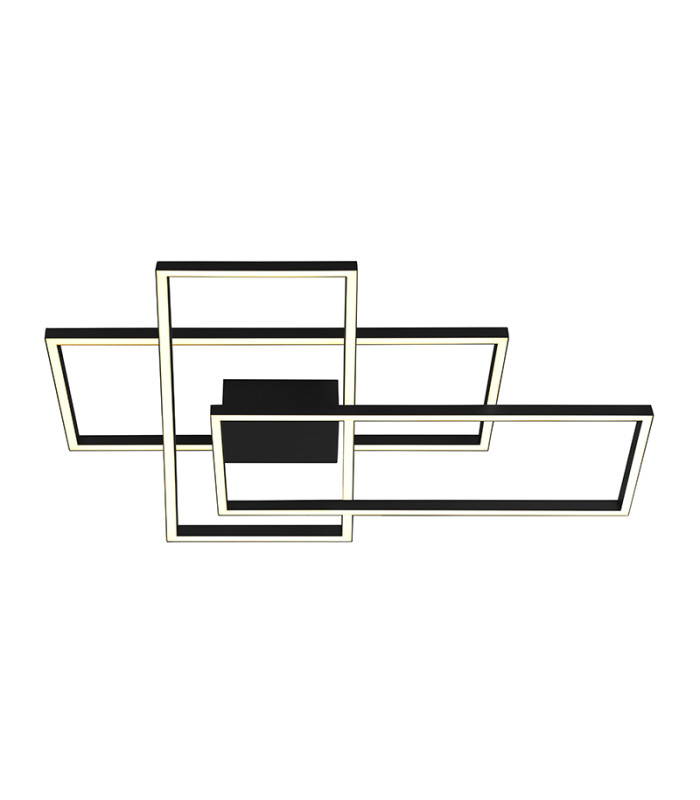 Kalo 90cm Integrated Led Semi Flush Ceiling Light Sandy Black LED 3000K Dimmable-1