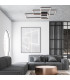 Kalo 90cm Integrated Led Semi Flush Ceiling Light Sandy Black LED 3000K Dimmable-3