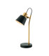 Vyronas Desk Task Lamp Black Matt - Gold Matt 1xE14-1
