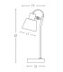 Vyronas Desk Task Lamp Black Matt - Gold Matt 1xE14-6