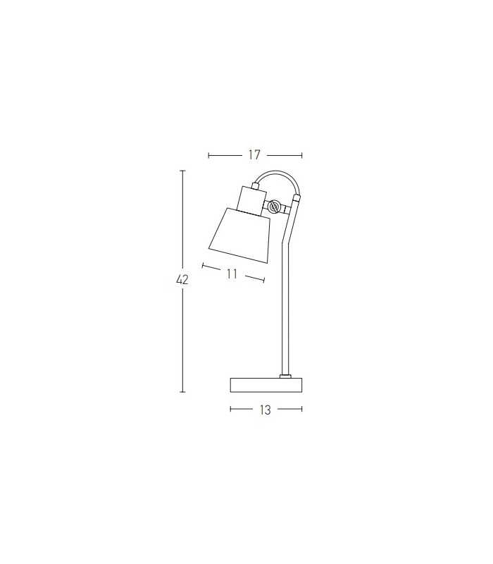 Vyronas Desk Task Lamp Black Matt - Gold Matt 1xE14-6