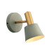 Vyronas Dome Wall Lamp Grey Matt - Gold Matt 1xE14-1