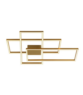 Kalo 90cm Integrated Led Semi Flush Ceiling Light Gold Matt LED 3000K Dimmable-1