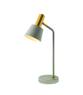 Vyronas Desk Task Lamp Grey Matt - Gold Matt 1xE14-1