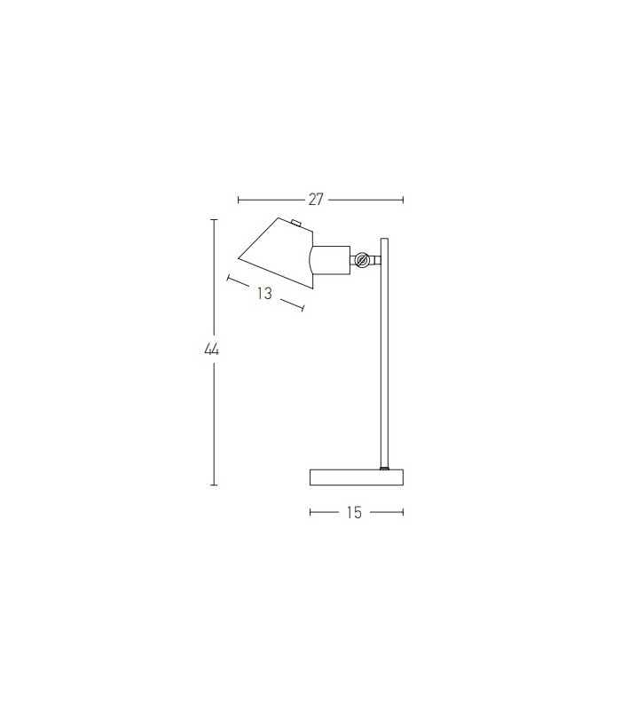 Vyronas Desk Task Lamp White Matt - Gold Matt 1xE27-3