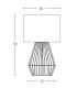 Xanthi Table Lamp With Round Shade Natural - Light Beige 1xE27-4