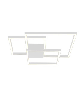 Kalo 56cm Integrated Led Semi Flush Ceiling Light Sandy White LED 3000K Dimmable-1