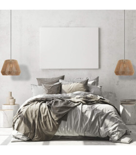 Patras 48cm Wire Frame Pendant Ceiling Light Natural 1xE27-2