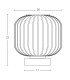 Ymittos Cylindrical Table Lamp Transparent - Antique Brass 1xE27-3