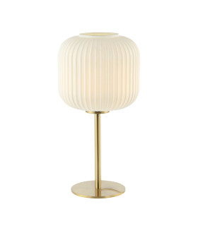 Ymittos Globe Table Lamp White - Gold Matt 1xE27-1
