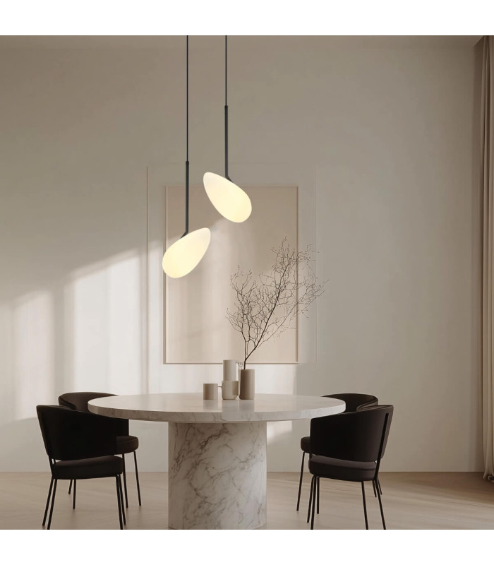 Zygi Pendant Ceiling Light Black Matt LED 3000K-2