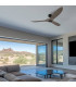 Terenis Ceiling Fan Black Matt - Solid Wood Blades-2