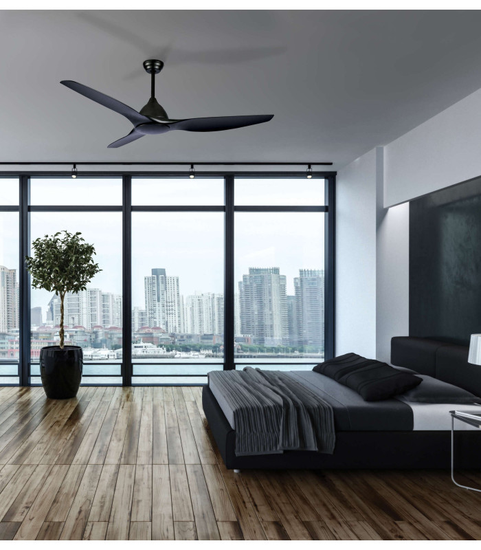 Solara Ceiling Fan Black Matt-3