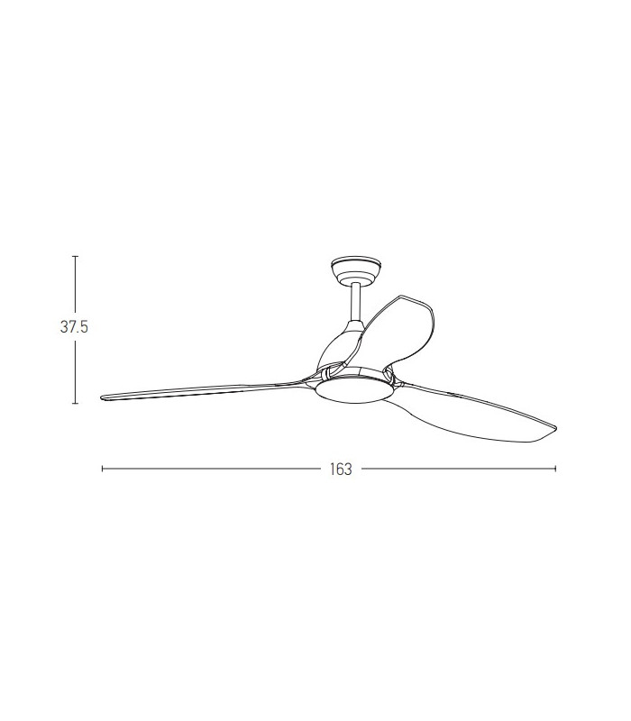 Solara Ceiling Fan Black Matt-4