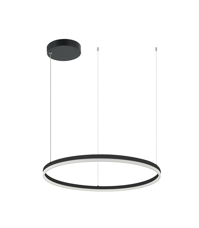 Areos 80cm Pendant Ceiling Light Black Matt LED 3000K Dimmable-1