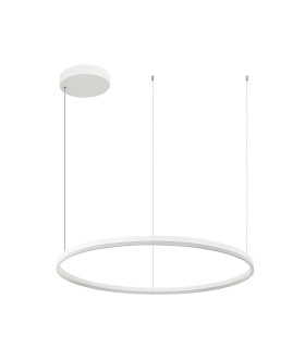 Areos 120cm Pendant Ceiling Light White Matt LED 3000K Dimmable-1