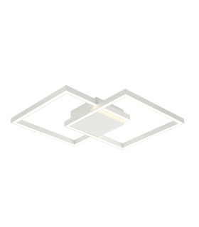 Kalo 46cm Integrated Led Semi Flush Ceiling Light Sandy White LED 3000K Dimmable-1