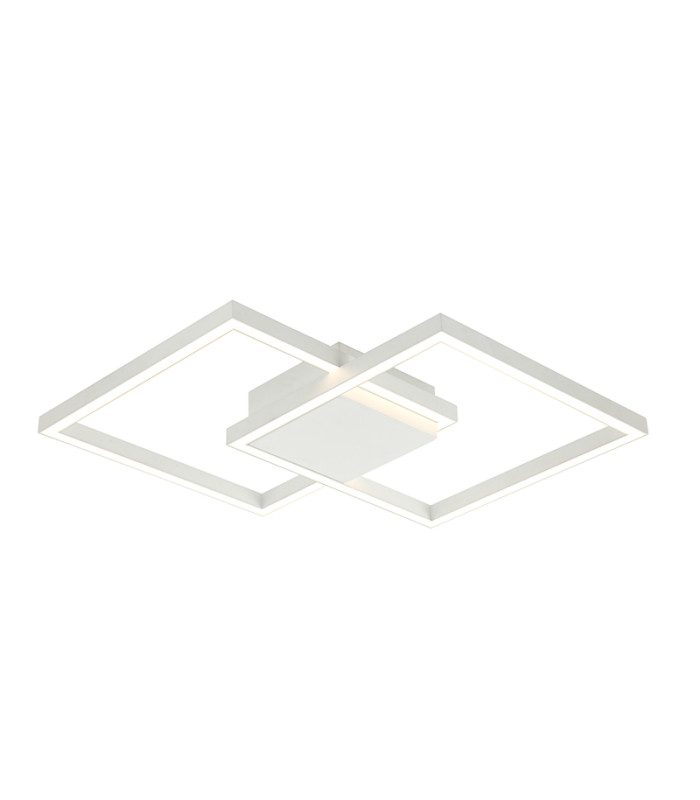 Kalo 46cm Integrated Led Semi Flush Ceiling Light Sandy White LED 3000K Dimmable-1