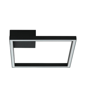 Kalo 32cm Integrated Led Semi Flush Ceiling Light Sandy Black LED 3000K Dimmable-1