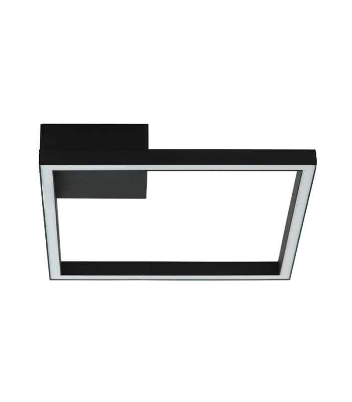 Kalo 32cm Integrated Led Semi Flush Ceiling Light Sandy Black LED 3000K Dimmable-1