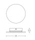 Aretha 25cm Integrated Led Wall Lamp Pure White LED 3000K-3