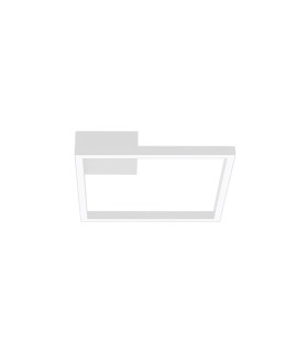 Kalo 32cm Integrated Led Semi Flush Ceiling Light Sandy White LED 3000K Dimmable-1