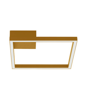 Kalo 32cm Integrated Led Semi Flush Ceiling Light Gold Matt LED 3000K Dimmable-1