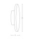 Arionos 24cm Integrated Led Wall Lamp Brushed Brass LED 3000K-5