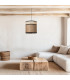 Patras Cylindrical Pendant Ceiling Light Natural 1xE27-1