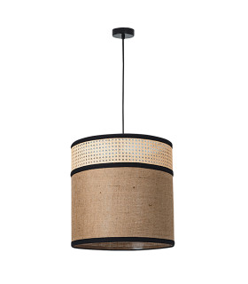 Patras Cylindrical Pendant Ceiling Light Natural 1xE27-2