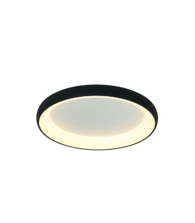 Kampos 40cm Integrated Led Semi Flush Ceiling Light Sandy Black LED 3000K Dimmable-1