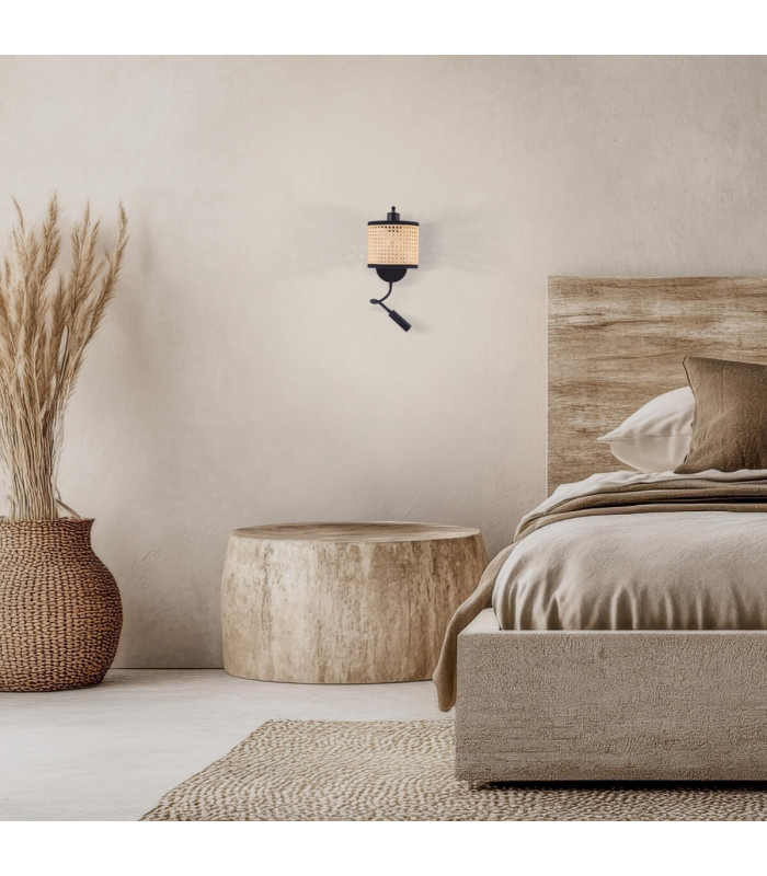 Askras Reading Wall Light Black Matt - Natural LED 3000K-2
