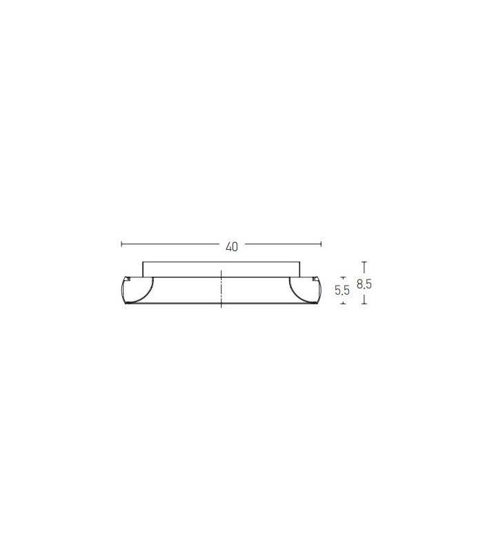 Kampos 40cm Integrated Led Semi Flush Ceiling Light Sandy Black LED 3000K Dimmable-2