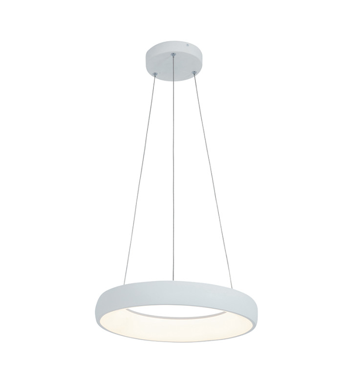 Kampos 40cm Pendant Ceiling Light Sandy White LED 3000K Dimmable-1