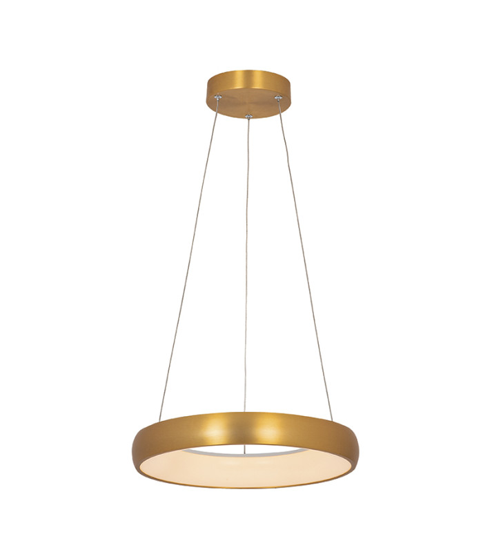 Kampos 40cm Pendant Ceiling Light Brushed Gold Matt LED 3000K Dimmable-1