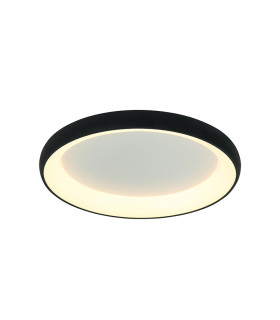 Kampos 60cm Integrated Led Semi Flush Ceiling Light Sandy Black LED 3000K Dimmable-1
