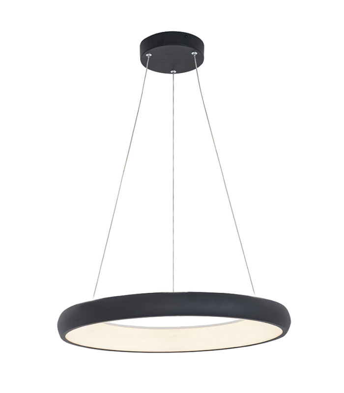 Kampos 60cm Pendant Ceiling Light Sandy Black LED 3000K Dimmable-1