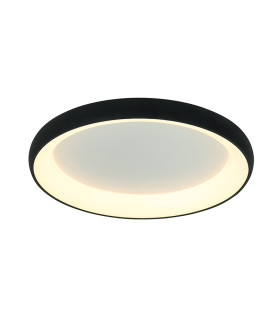 Kampos 80cm Integrated Led Semi Flush Ceiling Light Sandy Black LED 3000K Dimmable-1